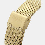 Hugo Boss Admiral Chronograph Black Dial Gold Mesh Bracelet Watch for Men - 1513906 Buy Now By Hugo Boss