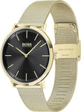 Hugo Boss Horizon Quartz Black Dial Gold Mesh Bracelet Watch For Men - 1513735 Buy Now By Hugo Boss
