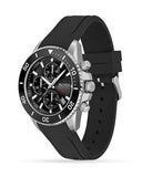 Hugo Boss Admiral Black Dial Black Silicone Strap Watch for Men - 1513912 Buy Now By Hugo Boss