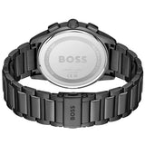 Hugo Boss Dapper Chronograph Black Dial Black Steel Strap Watch For Men - 1513929 Buy Now By Hugo Boss