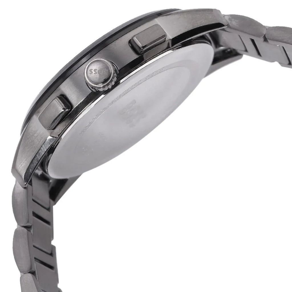 Hugo Boss Dapper Chronograph Black Dial Black Steel Strap Watch For Men - 1513929 Buy Now By Hugo Boss