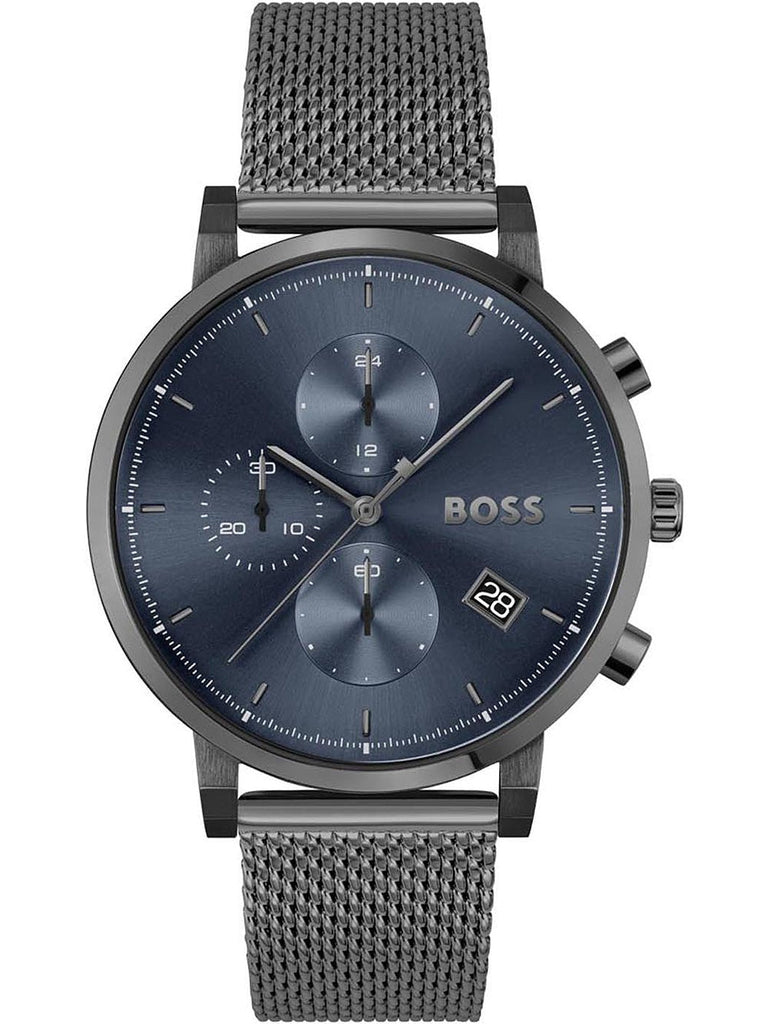 Hugo Boss Skymaster Chronograph Grey Dial Grey Mesh Bracelet Watch for Men - 1513934 Buy Now By Hugo Boss