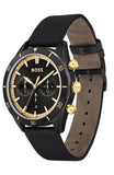 Hugo Boss Santiago Black Dial Black Nylon Strap Watch for Men - 1513935 Buy Now By Hugo Boss