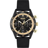 Hugo Boss Santiago Black Dial Black Nylon Strap Watch for Men - 1513935 Buy Now By Hugo Boss