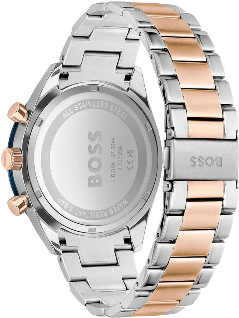 Hugo Boss Santiago Blue Dial Two Tone Steel Strap Watch for Men - 1513937 Buy Now By Hugo Boss