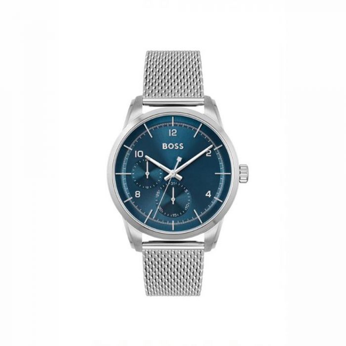 Hugo Boss Sophio Blue Dial Silver Mesh Bracelet Watch for Men - 1513942 Buy Now By Hugo Boss