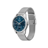 Hugo Boss Sophio Blue Dial Silver Mesh Bracelet Watch for Men - 1513942 Buy Now By Hugo Boss