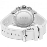 Hugo Boss Volane Grey Dial White SIlicone Strap Watch for Men - 1513948 Buy Now By Hugo Boss