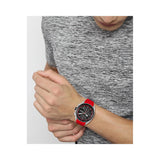 Hugo Boss Volane Black Dial Red Rubber Strap Watch for Men - 1513959 Buy Now By Hugo Boss