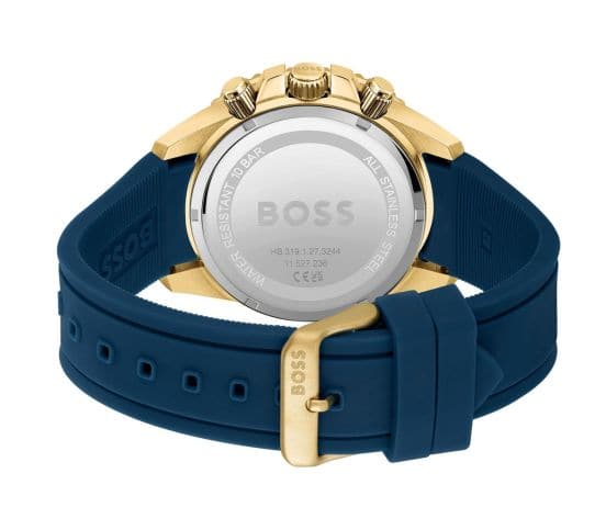 Hugo Boss Admiral Blue Dial Blue Rubber SIlicon Strap Watch for Men - 1513965 Buy Now By Hugo Boss