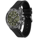 Hugo Boss Admiral Green Dial Black Silicon Rubber Strap Watch for Men - 1513967 Buy Now By Hugo Boss