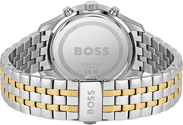 Hugo Boss Associate Blue Dial Two Tone Steel Strap Watch for Men - 1513976 Buy Now By Hugo Boss