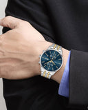 Hugo Boss Associate Blue Dial Two Tone Steel Strap Watch for Men - 1513976 Buy Now By Hugo Boss