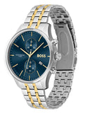 Hugo Boss Associate Blue Dial Two Tone Steel Strap Watch for Men - 1513976 Buy Now By Hugo Boss