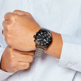 Hugo Boss View Chronograph Grey Dial Grey Steel Strap Watch For Men - 1513991 Buy Now By Hugo Boss