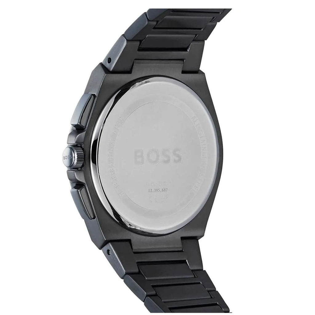 Hugo Boss Steer Chronograph Quartz Grey Dial Grey Steel Strap Watch For Men - 1513996 Buy Now By Hugo Boss