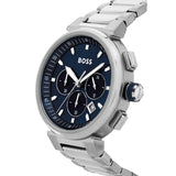Hugo Boss One Chronograph Blue Dial Silver Steel Strap Watch For Men - 1513999 Buy Now By Hugo Boss