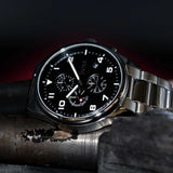 Hugo Boss View Chronograph Black Dial Silver Steel Strap Watch For Men - 1514008 Buy Now By Hugo Boss