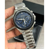 Hugo Boss Cloud Chronograph Blue Dial Silver Steel Strap Watch For Men - 1514015 Buy Now By Hugo Boss