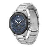 Hugo Boss Cloud Chronograph Blue Dial Silver Steel Strap Watch For Men - 1514015 Buy Now By Hugo Boss