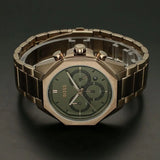 Hugo Boss Classic Chronograph Green Dial Beige Gold Steel Strap Watch For Men - 1514019 Buy Now By Hugo Boss