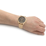 Hugo Boss Troper Chronograph Green Dial Gold Steel Strap Watch For Men - 1514059 Buy Now By Hugo Boss