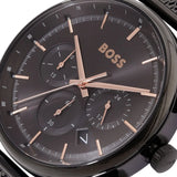 Hugo Boss Gregor Chronograph Black Dial Black Mesh Bracelet Watch For Men - 1514065 Buy Now By Hugo Boss