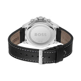 Hugo Boss Troper Chronograph Black Dial Black Leather Strap Watch For Men - 1514099 Buy Now By Hugo Boss