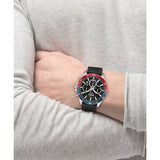 Hugo Boss Troper Chronograph Black Dial Black Leather Strap Watch For Men - 1514099 Buy Now By Hugo Boss