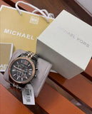 Michael Kors Lexington Chronograph Black Dial Two Tone Steel Strap Watch for Men - MK8561 Buy Now By Michael Kors