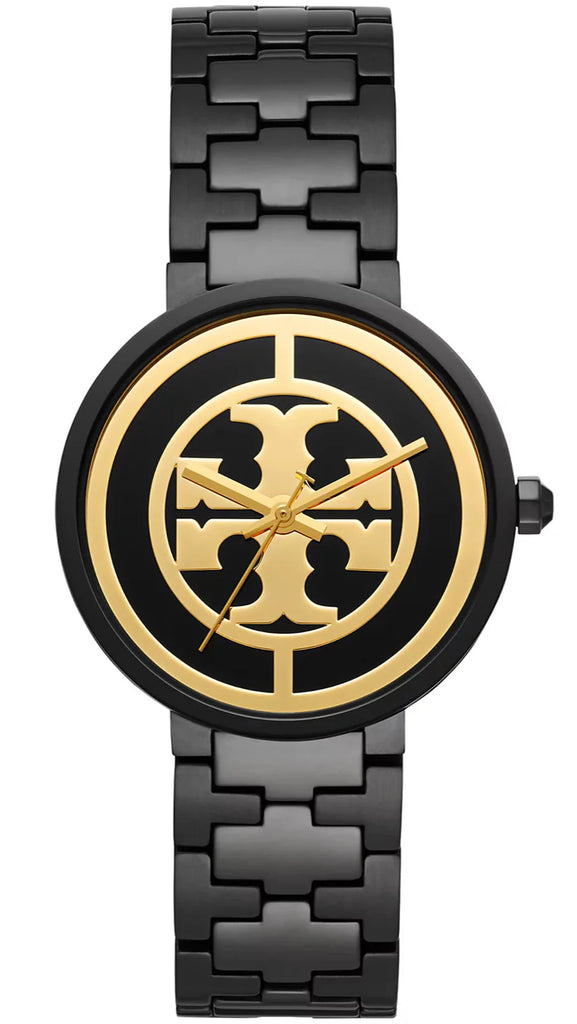 Tory Burch Reva Black Dial Black Steel Strap Watch for Women - TBW4036 Buy Now By Tory Burch