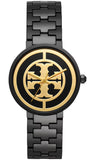 Tory Burch Reva Black Dial Black Steel Strap Watch for Women - TBW4036 Buy Now By Tory Burch
