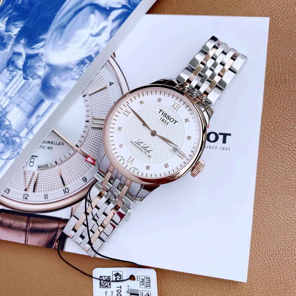 Tissot T Classic Le Locle Powermatic 80 Silver Dial Two Tone Steel Strap Watch For Men - T006.407.22.036.00 Buy Now By Tissot