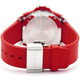 Gucci Dive Quartz Black Dial Red Rubber Strap Watch For Men - YA136309 Buy Now By Gucci