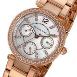 Michael Kors Parker White Dial Rose Gold Steel Strap Watch for Women - MK5616 Buy Now By Michael Kors