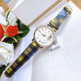 Versace V-Circle The Clans Edition Silver Dial Multicolor Leather Strap Watch for Women - VE8100118 Buy Now By Versace