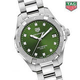 Tag Heuer Aquaracer Diamonds Emerald Green Dial Watch for Women - WBD1316.BA0740 Buy Now By Tag Heuer