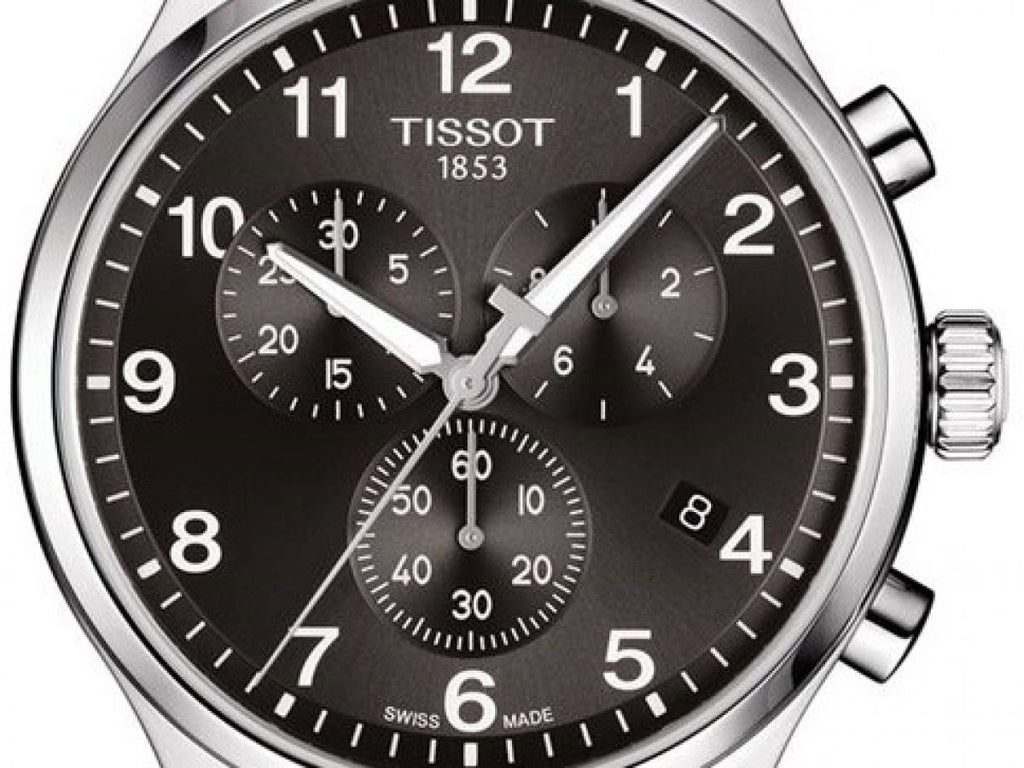 Tissot T Classic Chrono XL Black Dial Silver Steel Strap Watch For Men - T116.617.11.057.01 Buy Now By Tissot