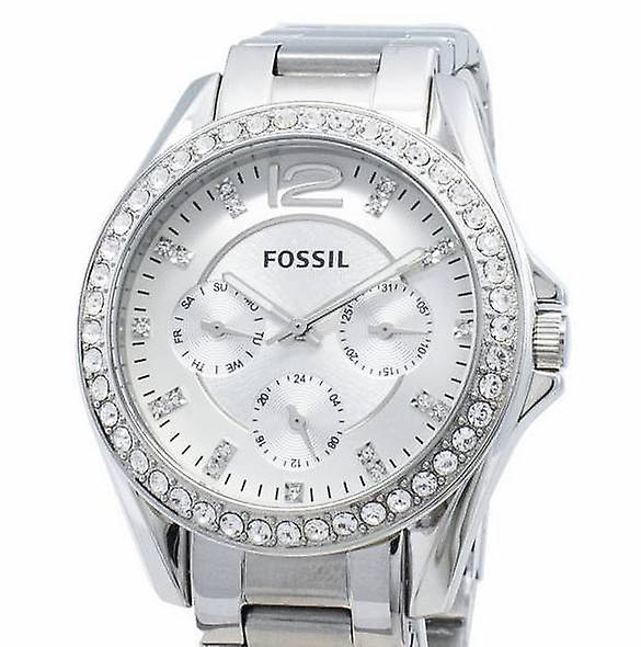 Fossil Riley Multifunction Silver Dial Silver Steel Strap Watch for Women - ES3202 Buy Now By Fossil