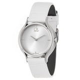 Calvin Klein Skirt White Dial White Leather Strap Watch for Women - K2U231KW Buy Now By Calvin Klein