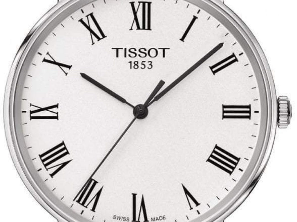 Tissot Everytime Medium White Dial Black Leather Strap Watch For Men - T109.410.16.033.01 Buy Now By Tissot