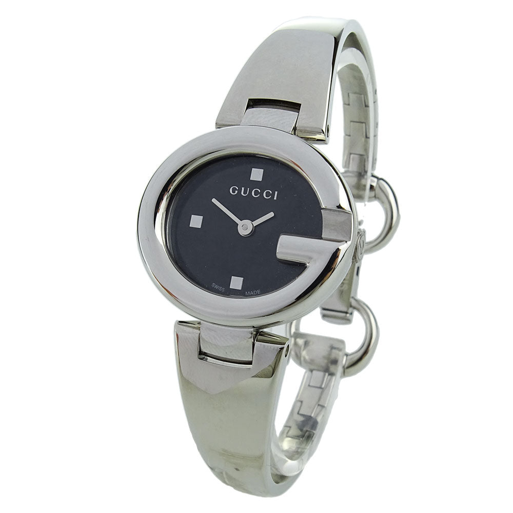 Gucci Guccisima Quartz Black Dial Silver Steel Strap Watch For Women - YA134501 Buy Now By Gucci