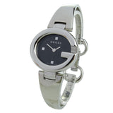 Gucci Guccisima Quartz Black Dial Silver Steel Strap Watch For Women - YA134501 Buy Now By Gucci