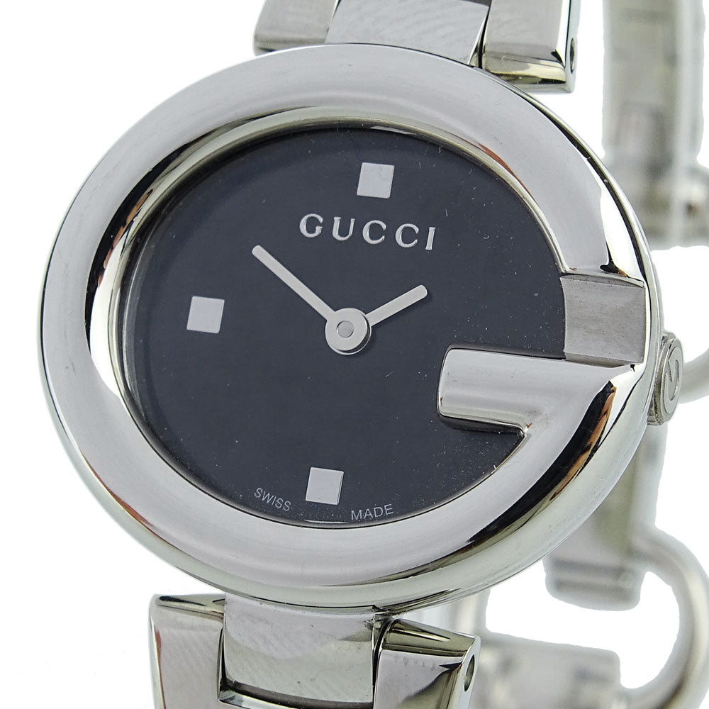 Gucci Guccissima Black Dial Silver Steel Strap Watch For Women - YA134301 Buy Now By Gucci