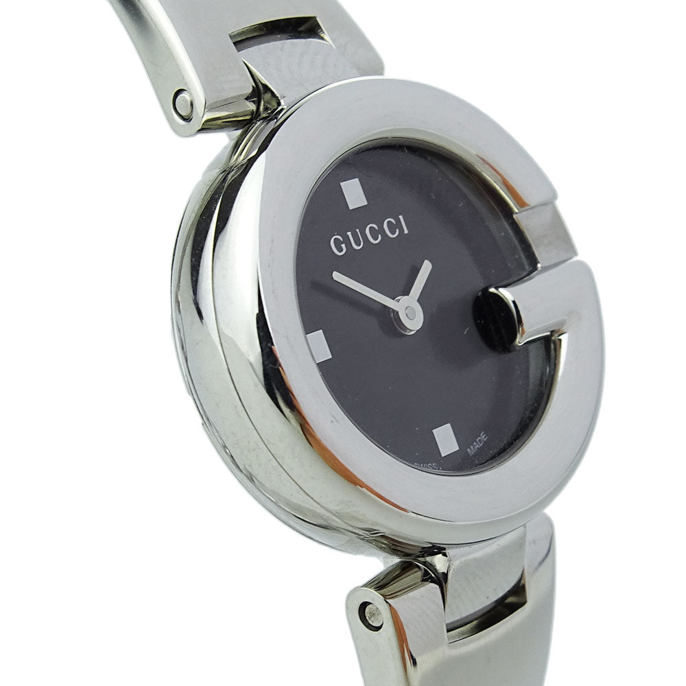 Gucci Guccissima Black Dial Silver Steel Strap Watch For Women - YA134301 Buy Now By Gucci