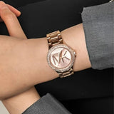 Michael Kors Camille Three Hand Rose Gold Dial Rose Gold Steel Strap Watch For Women - MK7197 Buy Now By Michael Kors