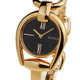 Gucci Horsebit Collection Black Dial Rose Gold Steel Strap Watch For Women - YA139507 Buy Now By Gucci