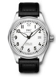 IWC Pilot's Watch Mark XVIII White Dial Black Leather Strap Watch for Men - IW327002 Buy Now By IWC