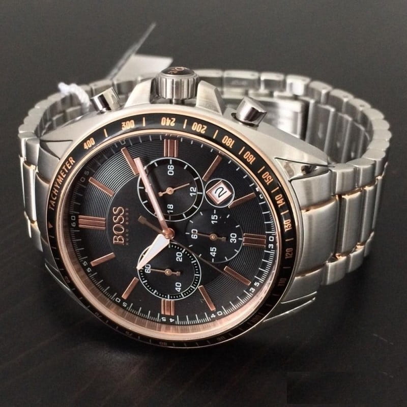 Hugo Boss Driver Sport Grey Dial Grey Steel Strap Watch for Men - 1513094 Buy Now By Hugo Boss