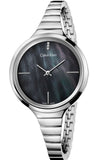 Calvin Klein Lively Black Dial Silver Steel Strap Watch for Women - K4U2312S Buy Now By Calvin Klein